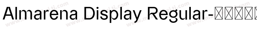 Almarena Display Regular字体转换